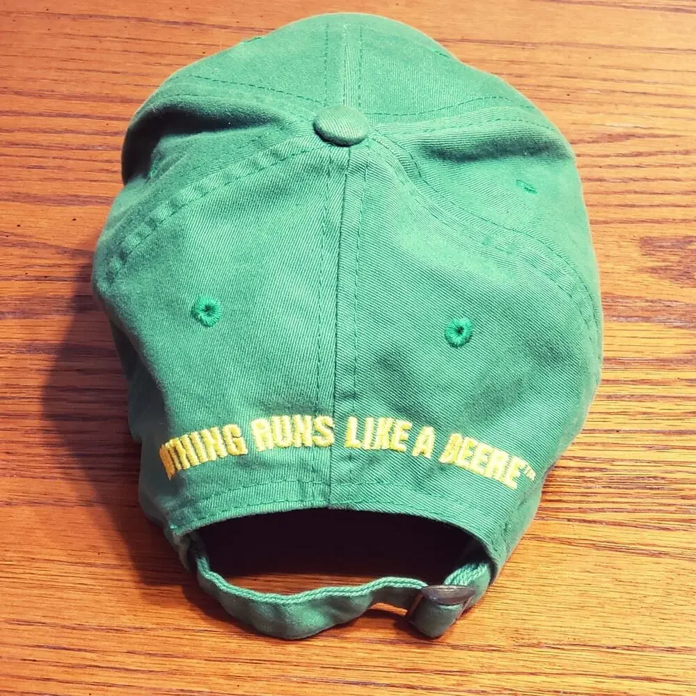 John Deere Hat Dad Cap Mens Green Yellow Curved Bill Owners Edition Adult